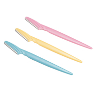 3 sztuk/partia trymer do brwi brwi golarka do włosów Remover Blade bezpieczne Razor depilator twarzy makijaż uroda narzędzia nożyczki brwi 3